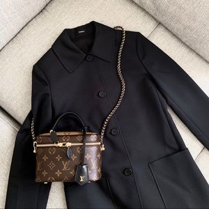 Theory black technical fabric jacket